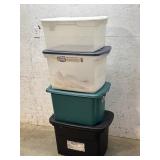 4 Storage Totes