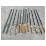 12 Steel Fence Posts -5ft