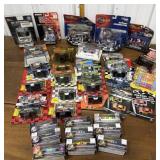 Assorted cars, Pez dispensers