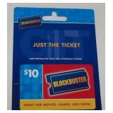 Vintage BLOCKBUSTER Video $10.00 Gift Card Never