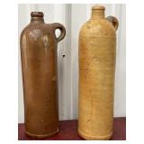 2 German stoneware mineral water bottle