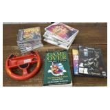 PlayStation, Wii, GameCube games, book etc