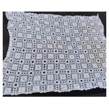 Hand Crochet Table Cover  70 x 86 Some stains