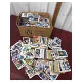 Box unsorted baseball card collection