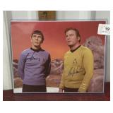 8x10 signed photo Leonard Nimoy and William
