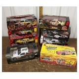 8 NASCAR die cast cars