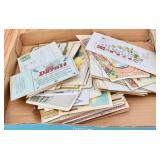 Box of Assorted Antique Post cards, some blank