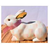 MacKenzie-Childs Rosy Check Resting Bunny