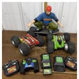 Remote control cars, Tony Hawk skater *as is,