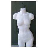 Vintage Fiberglass Hanging Female Torso Mannequin