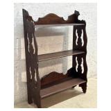 Carved Walnut Bookshelf 22/8/32