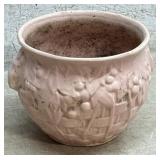 Pink Basketweave Planter