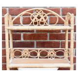 2-Tier Rattan/Wicker Shelf