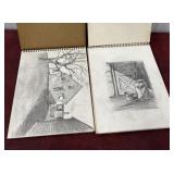 2 Sketch Books - Amazing Art Work Unsigned