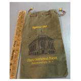 Vintage First National Bank, Binghamton bag