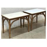 2 Bamboo Tables 25/17/21