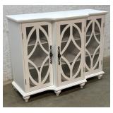 3 Door white Credenza 38/15/30
