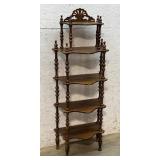 5 Tier Carved Spool Corner Shelf 21/12/55