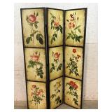 Double Sided 3 Section Dressing Screen w/ roses