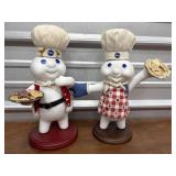 2 Pillsbury Dough Boy Statues - I think they