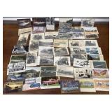 Postcards - transportation, vehicles, planes,