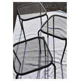 3 Small Outdoor Patio Side Tables (metal)
