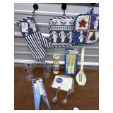 Pillsbury Dough Boy potholders, utensils,