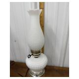 Milk glass lamp