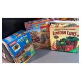 Lincoln logs sets/ mega blocks set
