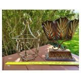MCM metal & modern planter