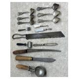 Early Utensils- Spoons, Ice Cream Scoop, etc.