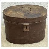 Early Tin Hat Box - needs cleaning