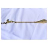 Vintage Brass Rabbit Shoe Horn