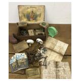 Vintage junk box, Rivets, hooks, latches, I donï¿½t