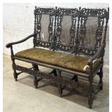 Renaissance Style Parlor Bench 60/24/21