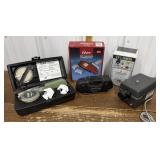 Pet grooming kit, label maker, camera, radio etc