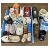 Planter & Bank shoes. Most porcelain some wood.