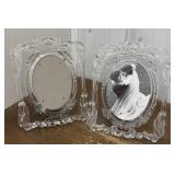 Pair Mikasa princess crystal picture frames