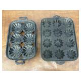 2 cast Iron pans