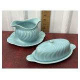 Franciscan gravy and butter dishes