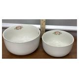 2 Hallï¿½s bowls ï¿½Rose Whiteï¿½