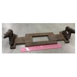 P. Maeder Lucerne carved folding bookends