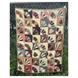 Quilt handmade approx. 45x61 *needs repair