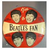 Beatles 1964 official fan club pin 4ï¿½ Lennon,