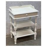 1 Drawer white stand 19/13/24