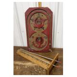Vintage wooden games *incomplete, balls missing