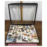 Lions Club pins- with display case included