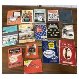 Old instruction manuals, cookbooks
