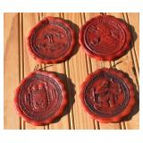 Vintage Wax Zodiac Ornaments