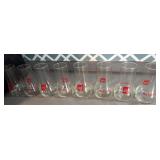 Vintage 7 UP glasses The Uncola
